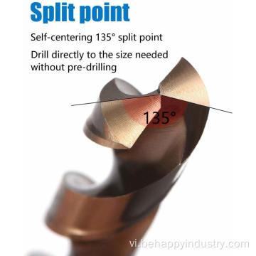 Cobalt Steel Twist Sprain Bit Set gồm 5 %